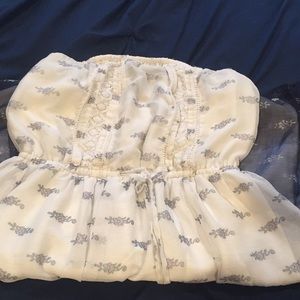 STRAPLESS MINI DRESS